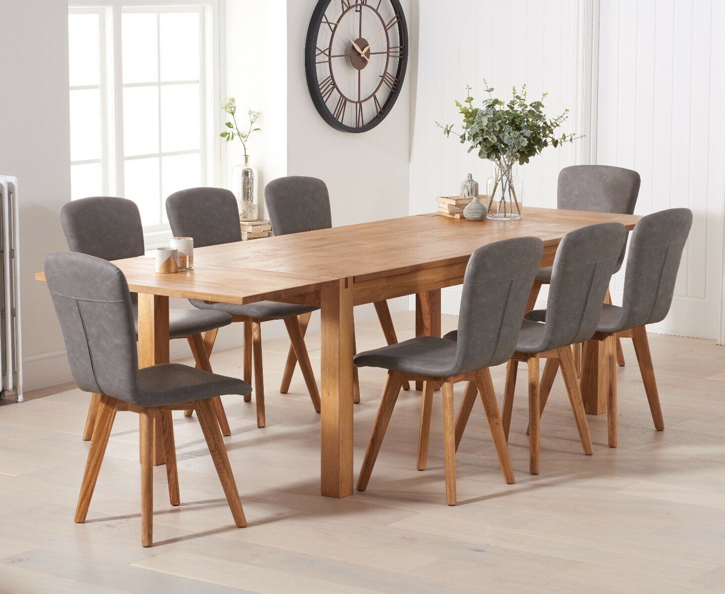 York 120cm Solid Oak Dining Table