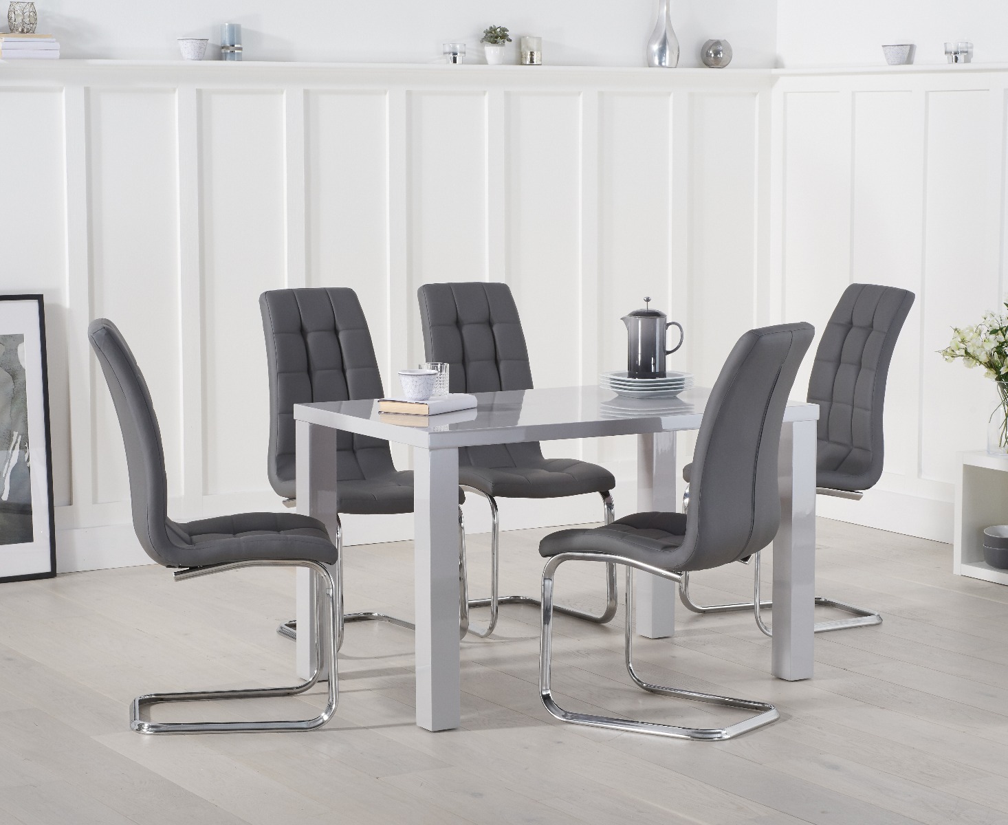Antonio 220cm White Marble Dining Table