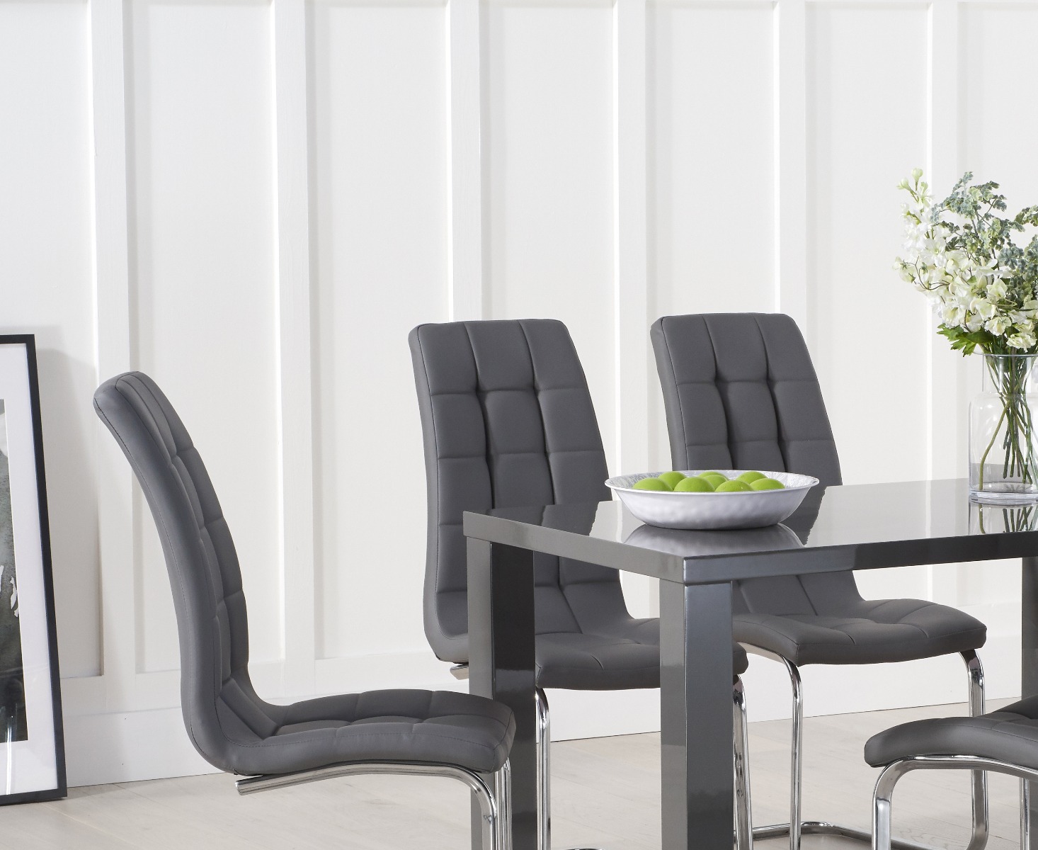 Antonio 220cm White Marble Dining Table