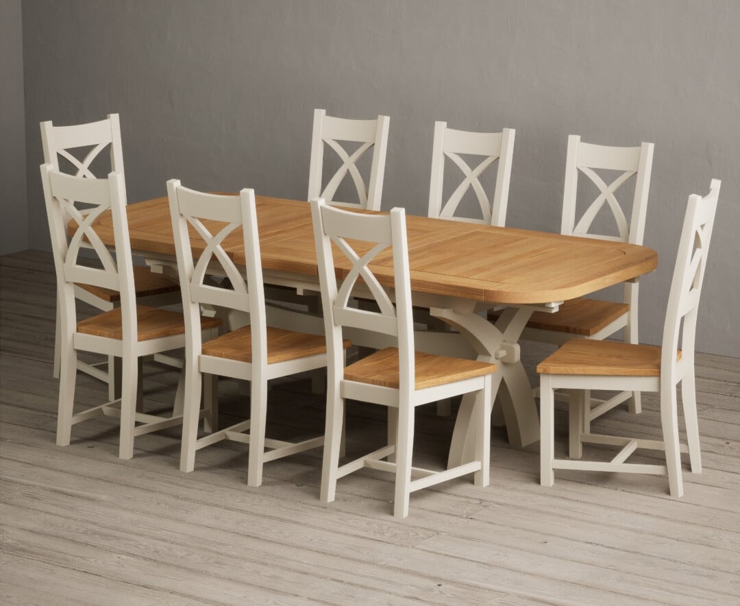 Colby 200cm Oval White Marble Dining Table with 6 Grey Sienna Chairs