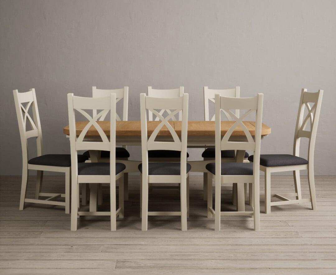 Colby 200cm Oval White Marble Dining Table with 6 Grey Lorenzo Chairs