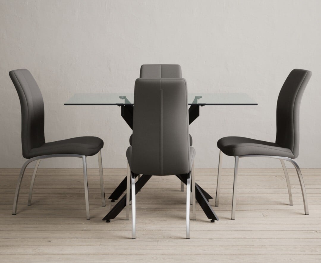 Novara 200cm Brown Pedestal Marble Dining Table