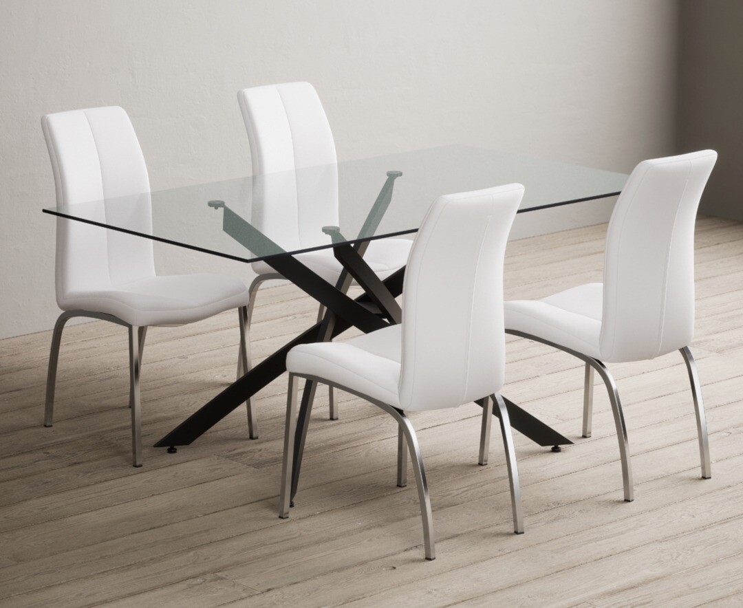 Colby 200cm Oval White Marble Dining Table with 6 Grey Sienna Chairs