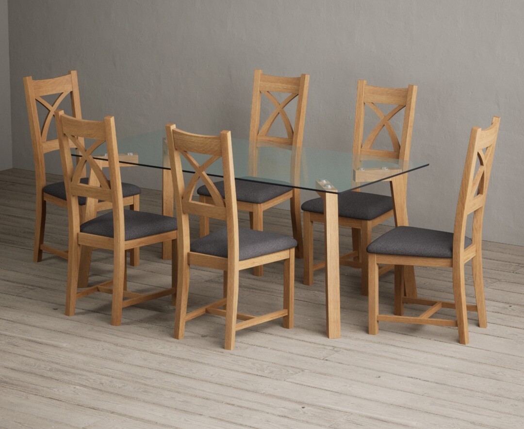 Colby 200cm Oval White Marble Dining Table with 6 Grey Lorenzo Chairs
