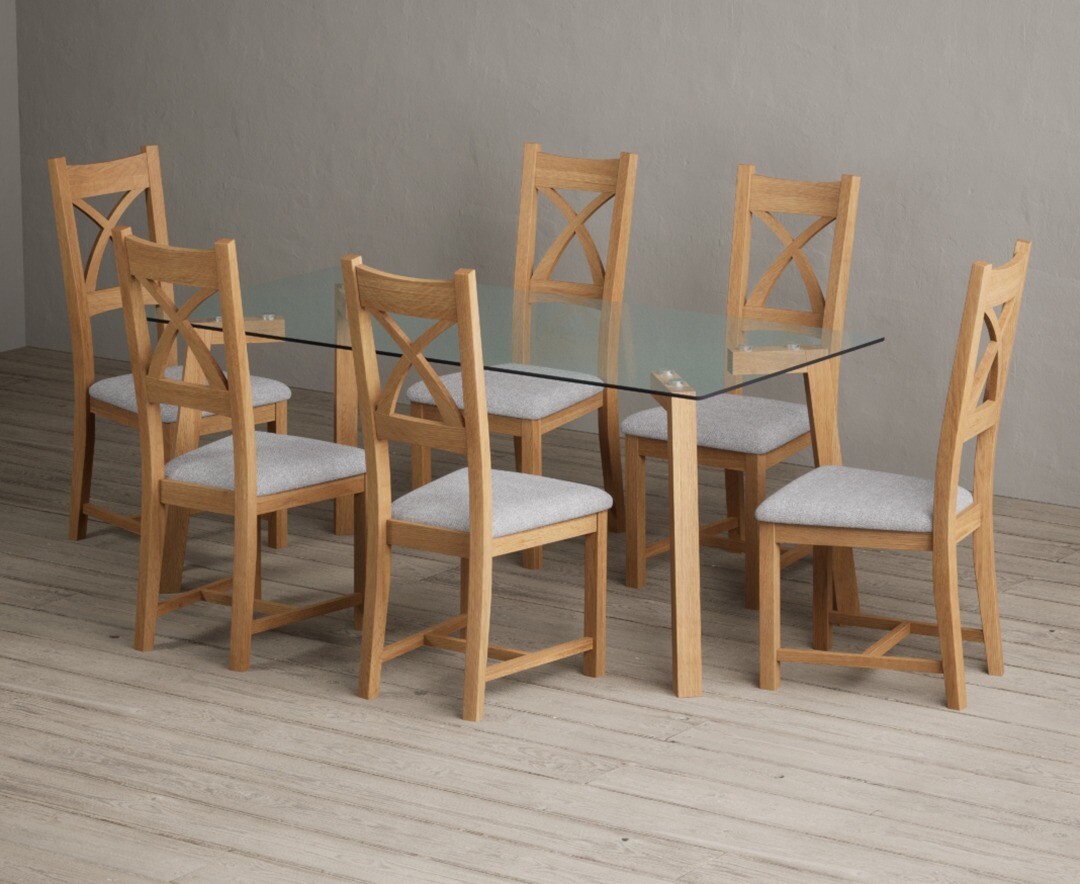 Colby 200cm Oval White Marble Dining Table with 6 Grey Sienna Chairs