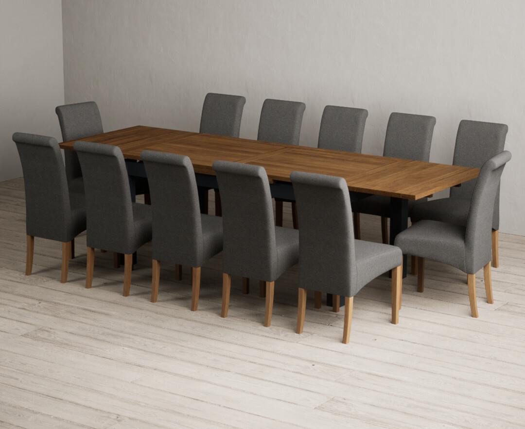 Colby 200cm Oval White Marble Dining Table with 6 Grey Lorenzo Chairs