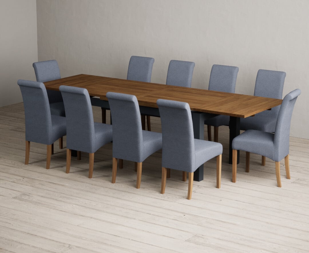 Colby 200cm Oval White Marble Dining Table with 6 Grey Sienna Chairs