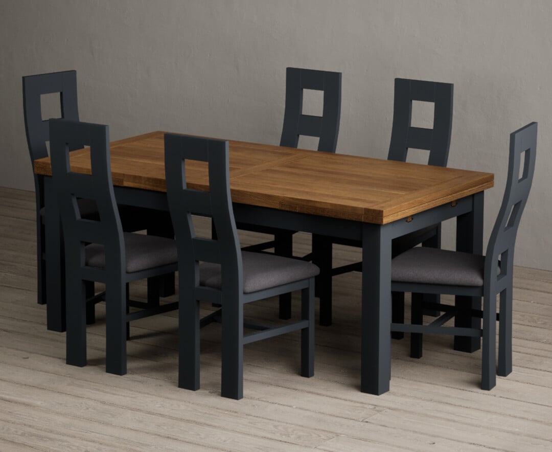 Colby 200cm Oval White Marble Dining Table with 6 Grey Lorenzo Chairs