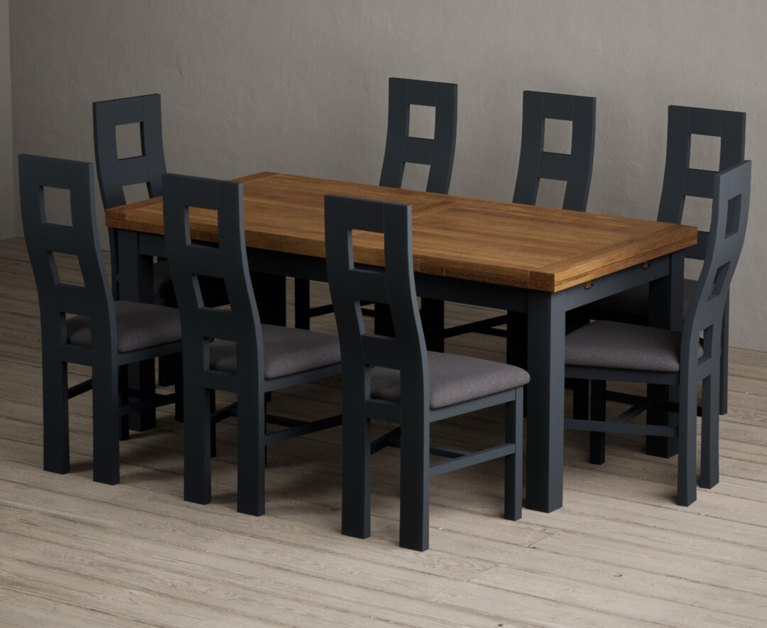 Colby 200cm Oval White Marble Dining Table with 6 Grey Sienna Chairs