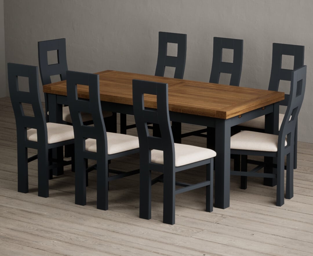 Colby 200cm Oval White Marble Dining Table with 6 Grey Lorenzo Chairs