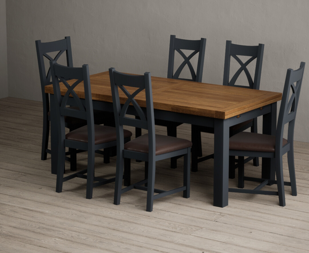 Colby 200cm Oval White Marble Dining Table with 6 Grey Lorenzo Chairs