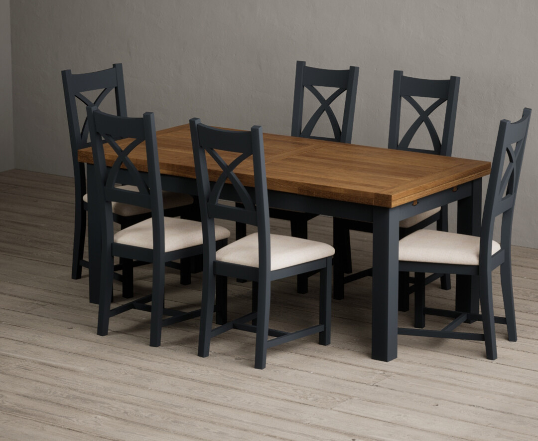 Colby 200cm Oval White Marble Dining Table with 6 Grey Sienna Chairs