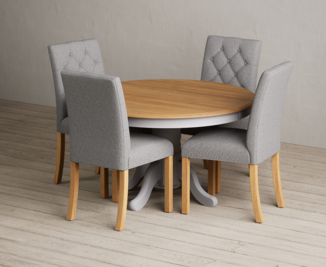 Colby 200cm Oval White Marble Dining Table with 6 Grey Lorenzo Chairs
