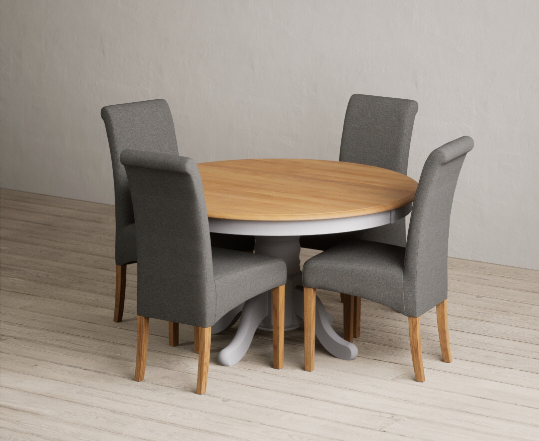 Colby 200cm Oval White Marble Dining Table with 6 Grey Lorenzo Chairs