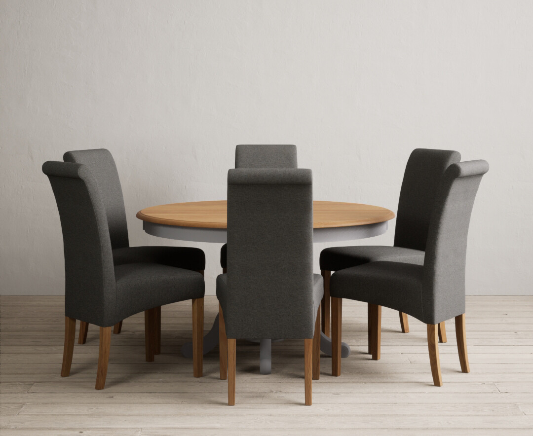 Colby 200cm Oval White Marble Dining Table with 6 Grey Lorenzo Chairs