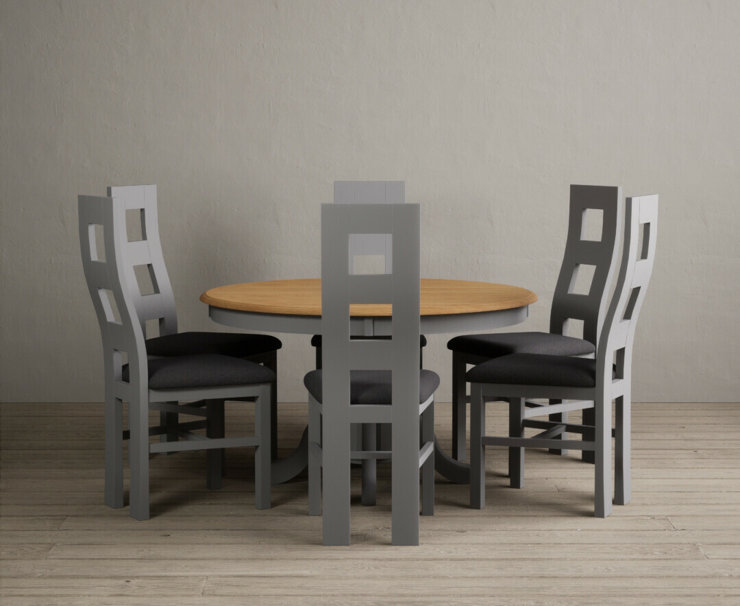 Colby 200cm Oval White Marble Dining Table with 6 Grey Lorenzo Chairs