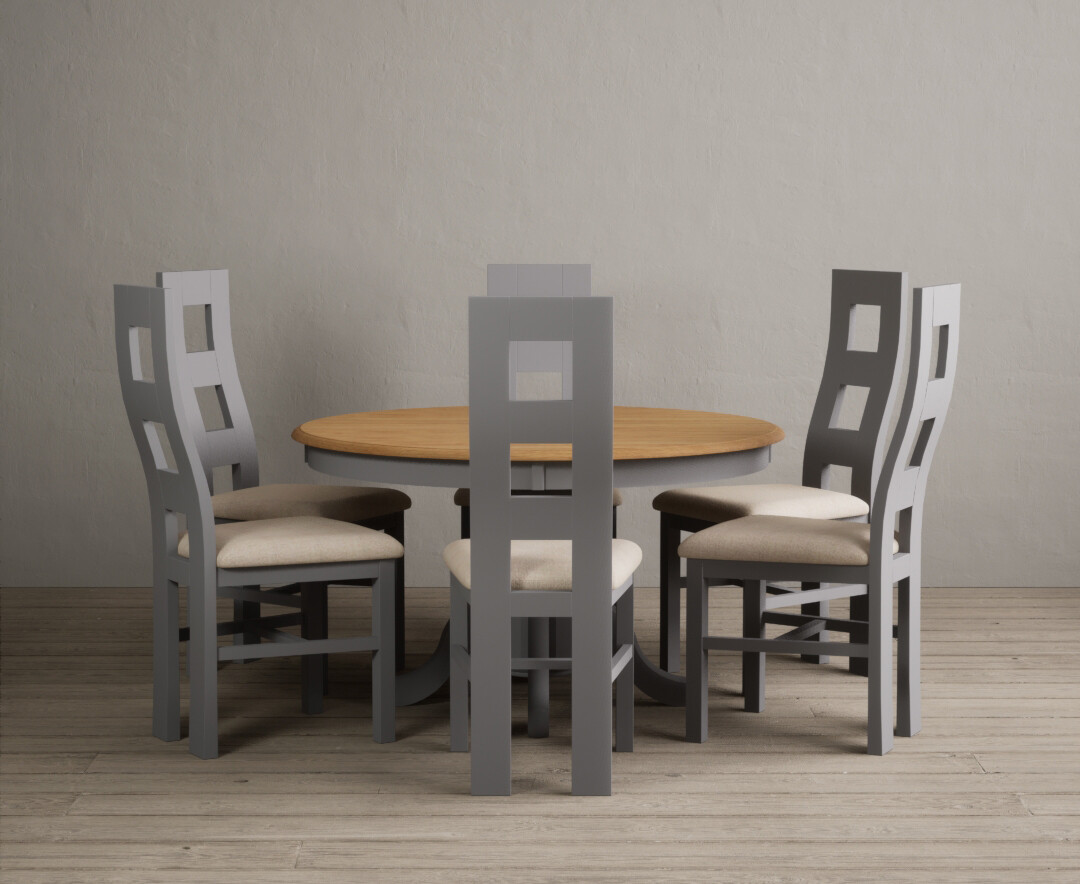 Colby 200cm Oval White Marble Dining Table with 6 Grey Lorenzo Chairs