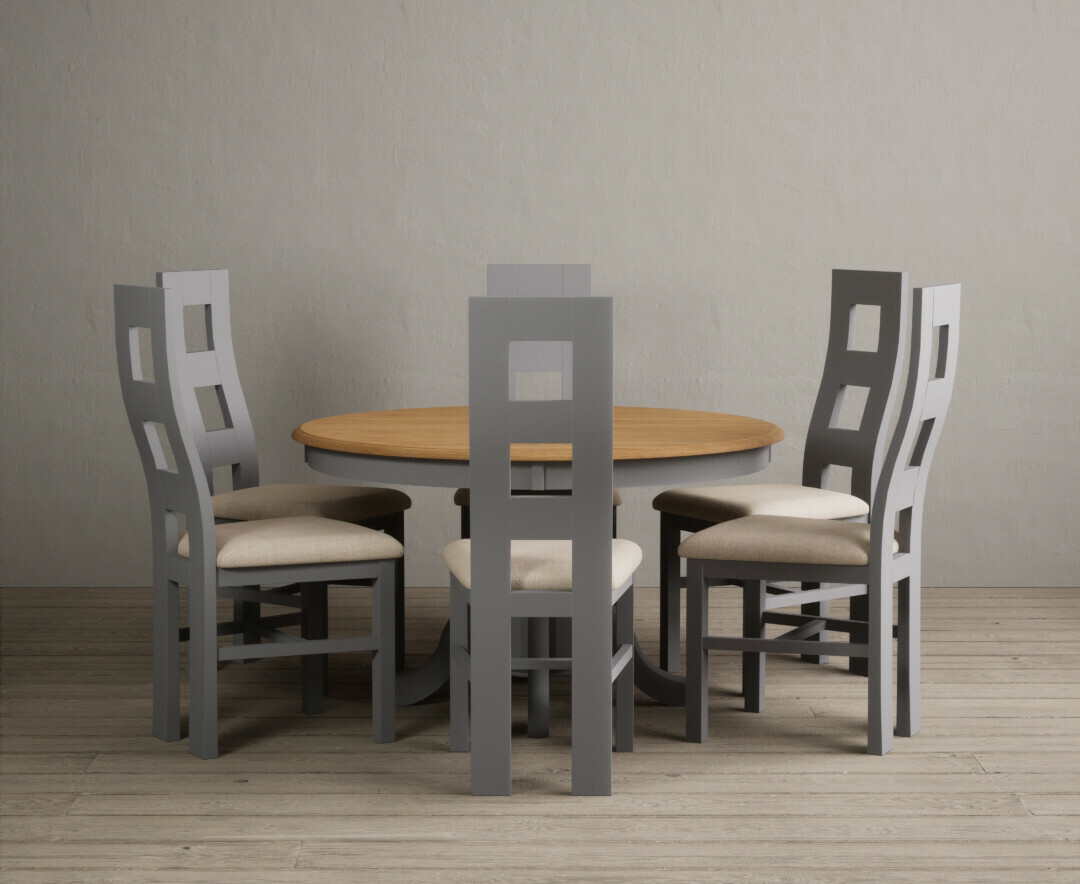 Colby 200cm Oval White Marble Dining Table with 6 Grey Sienna Chairs