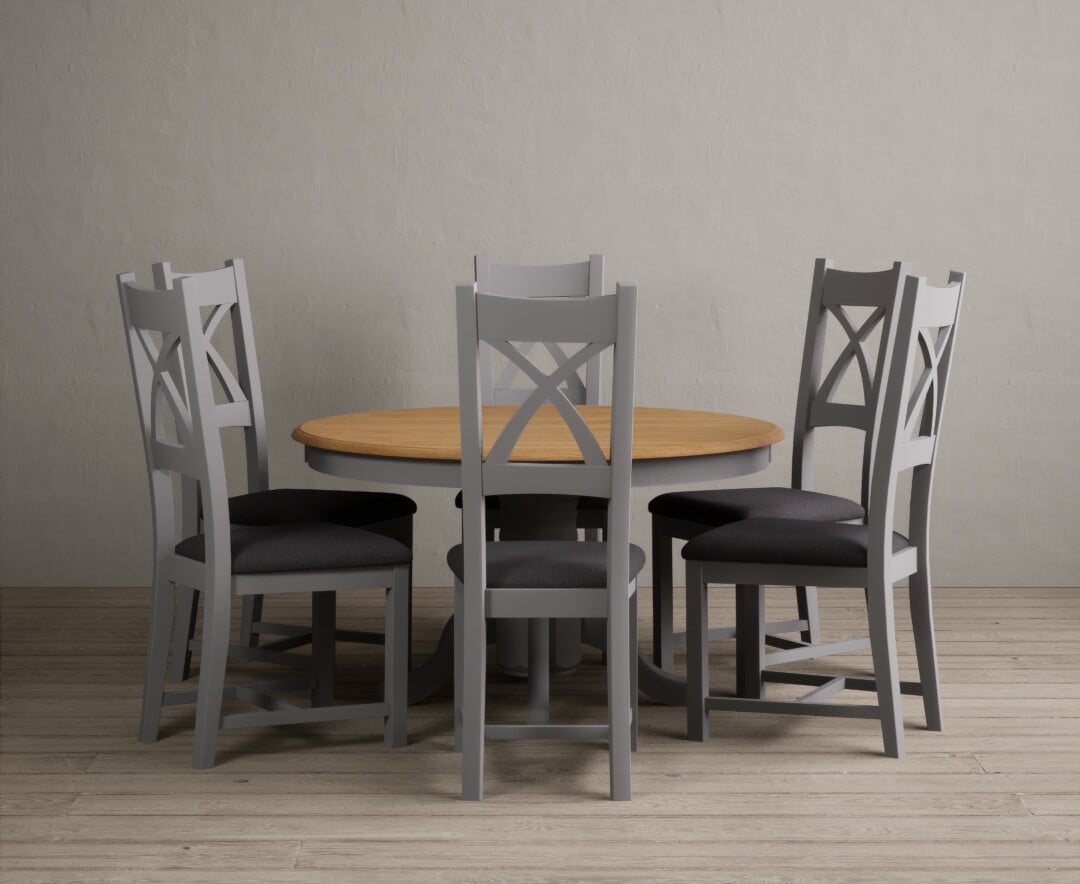 Colby 200cm Oval White Marble Dining Table with 6 Grey Lorenzo Chairs