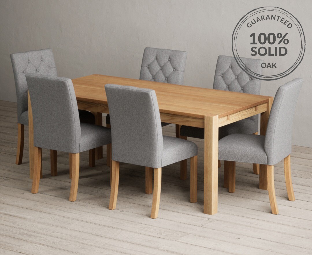 Thetford 180cm Solid Oak Dining Table