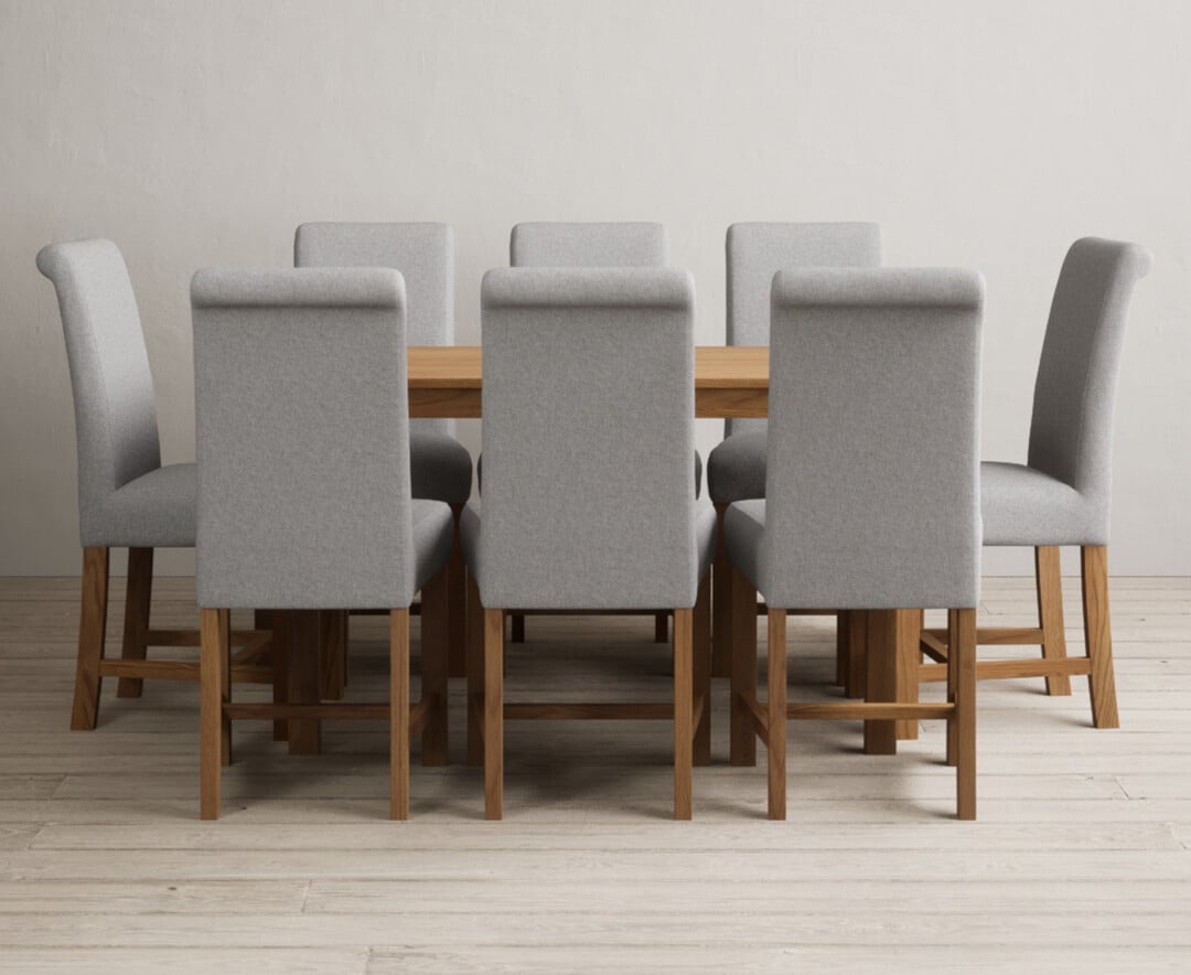 Carvelle 200cm Brown Pedestal Marble Dining Table