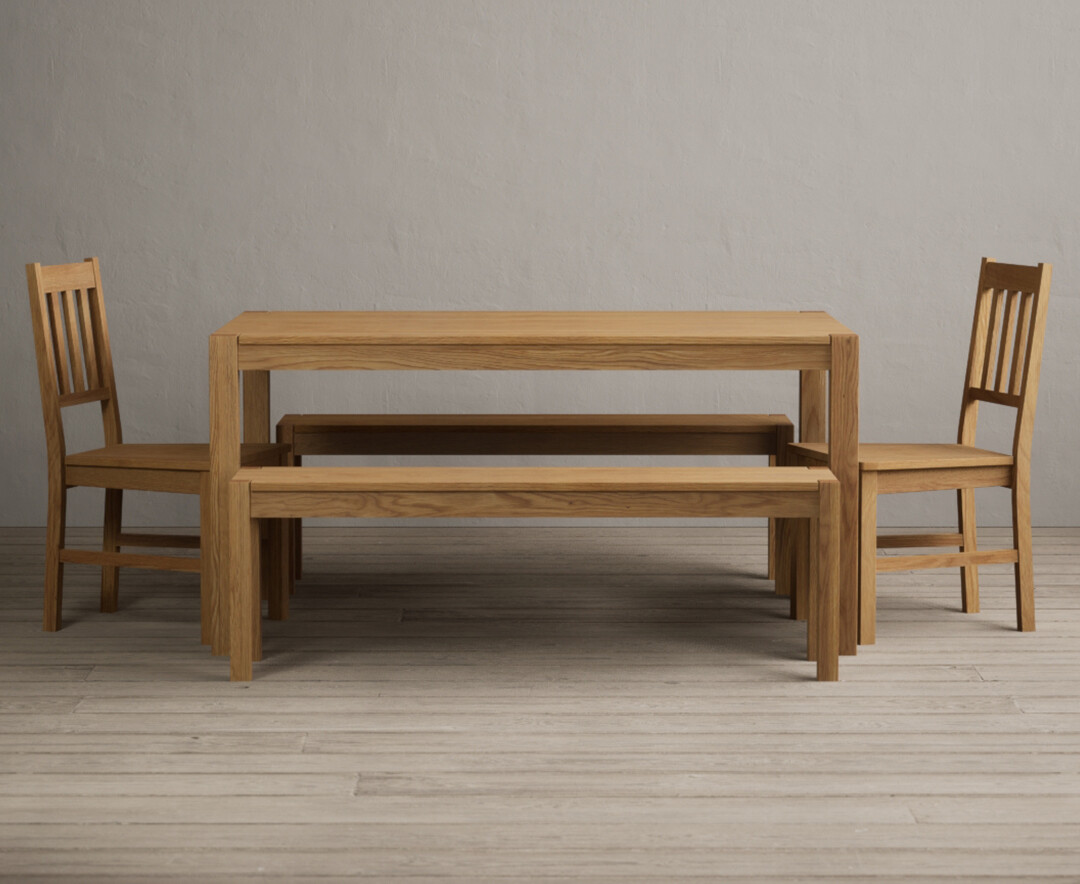 Extending Hertford 100cm - 130cm Oak and Soft White Painted Pedestal Dining Table